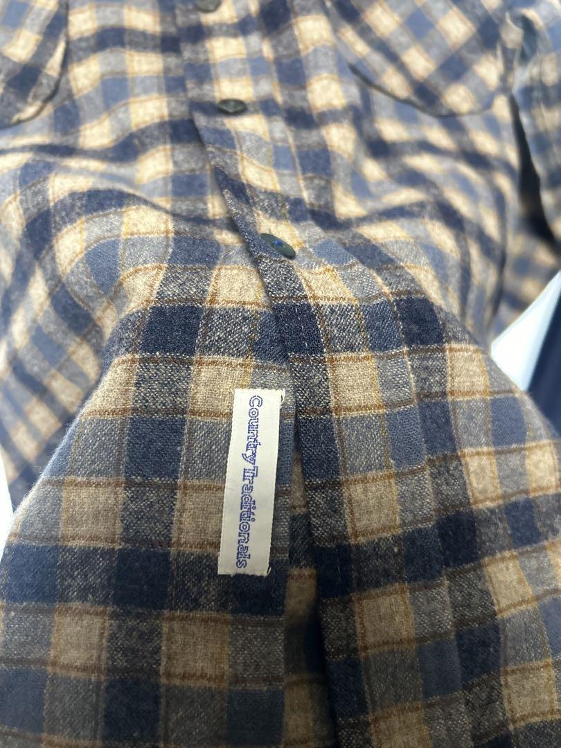 Pendleton ネルシャツ XL ネイビー/ベージュチェック