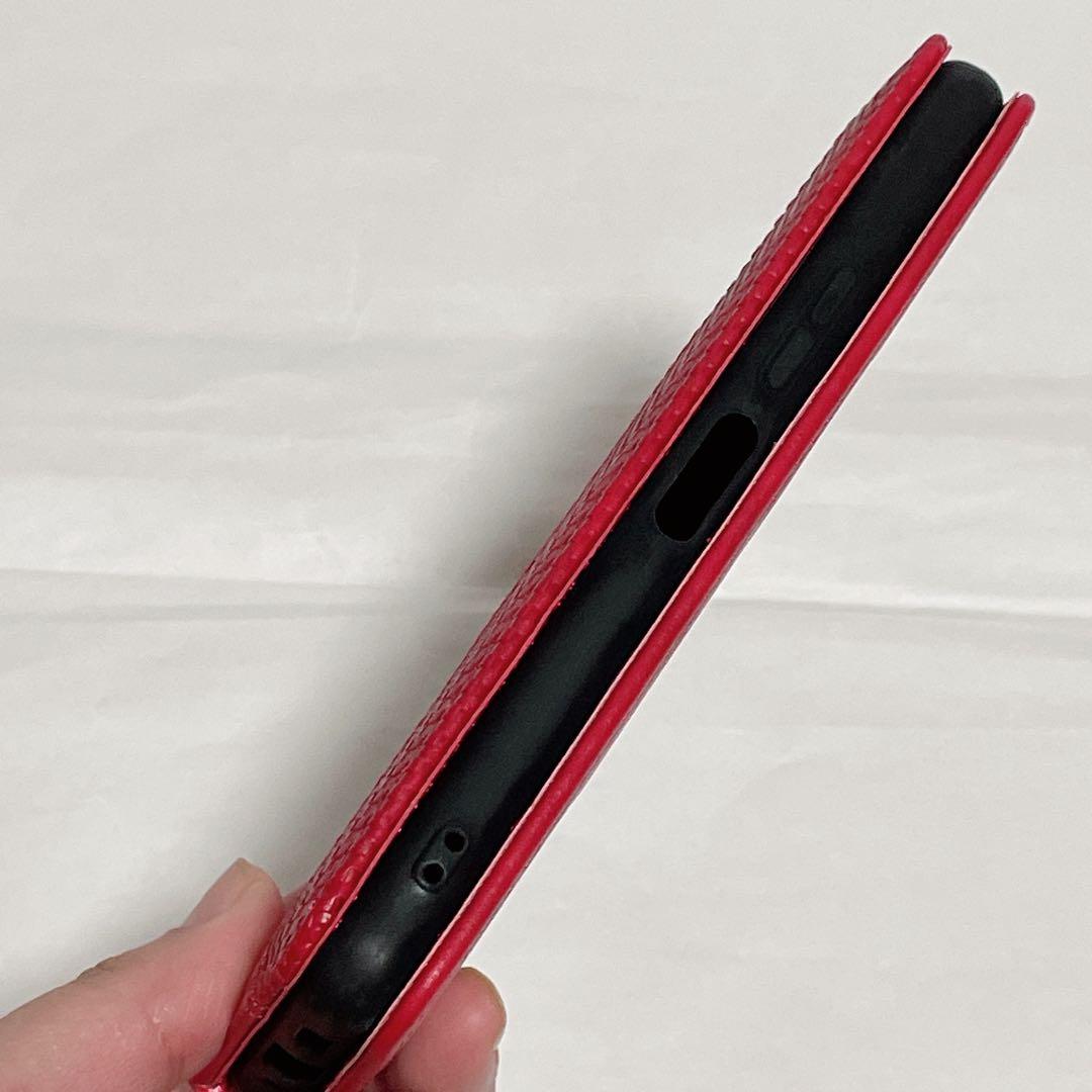 スマホケース Arrows N F-51C 手帳型 レッド 赤 スタンド機能 スマホケース Arrows N F-51C 手帳型 レッド 赤 スタンド機能