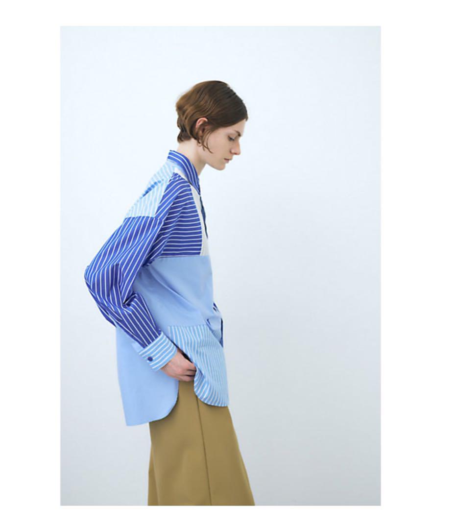 新品　nagonstans(ナゴンスタンス) stripe mix shirt