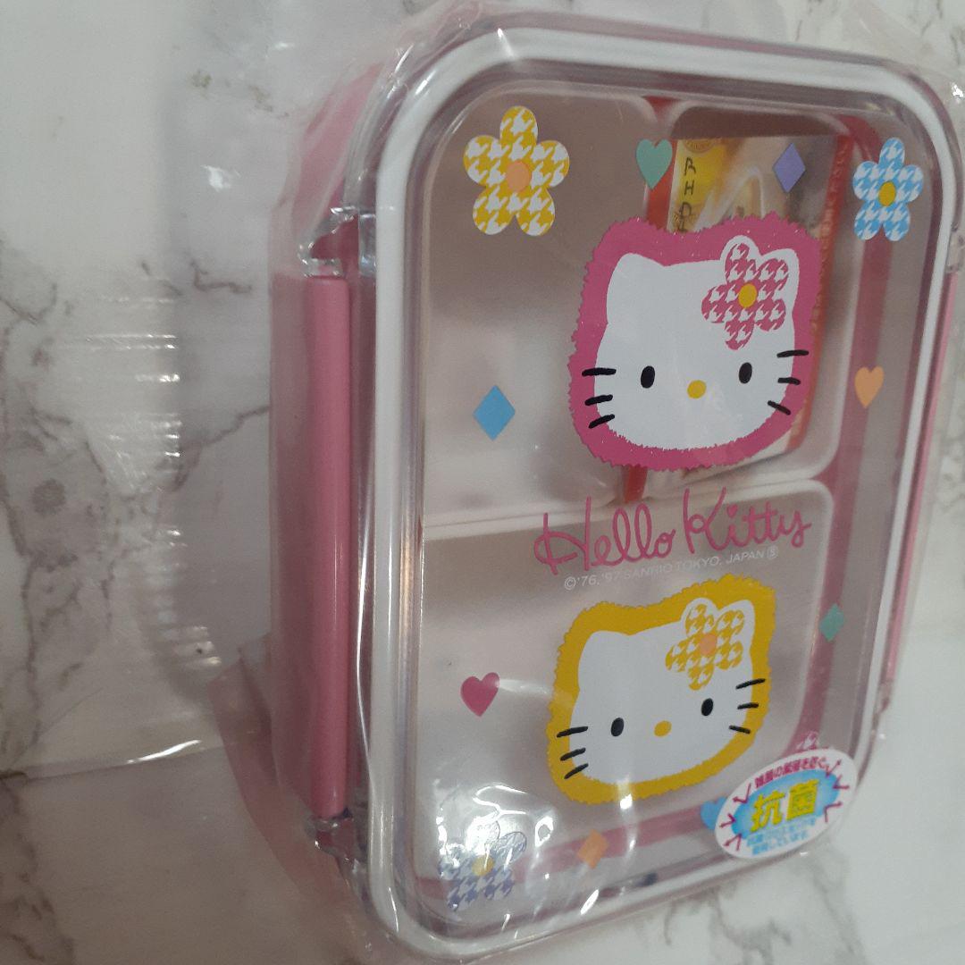 未開封　サンリオ　顔花　カオハナ キティ 弁当箱 ランチボックス  レトロ　平成