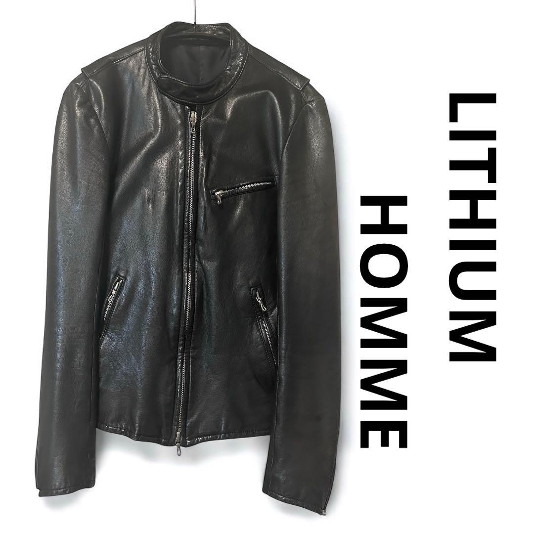 LITHIUM HOMME シングルレザーライダース 44 LH22-0104M・LITHIUM HOMME