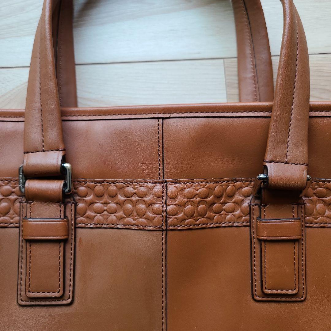 COACHコーチビジネスバック 2wayオールレザーブラウン