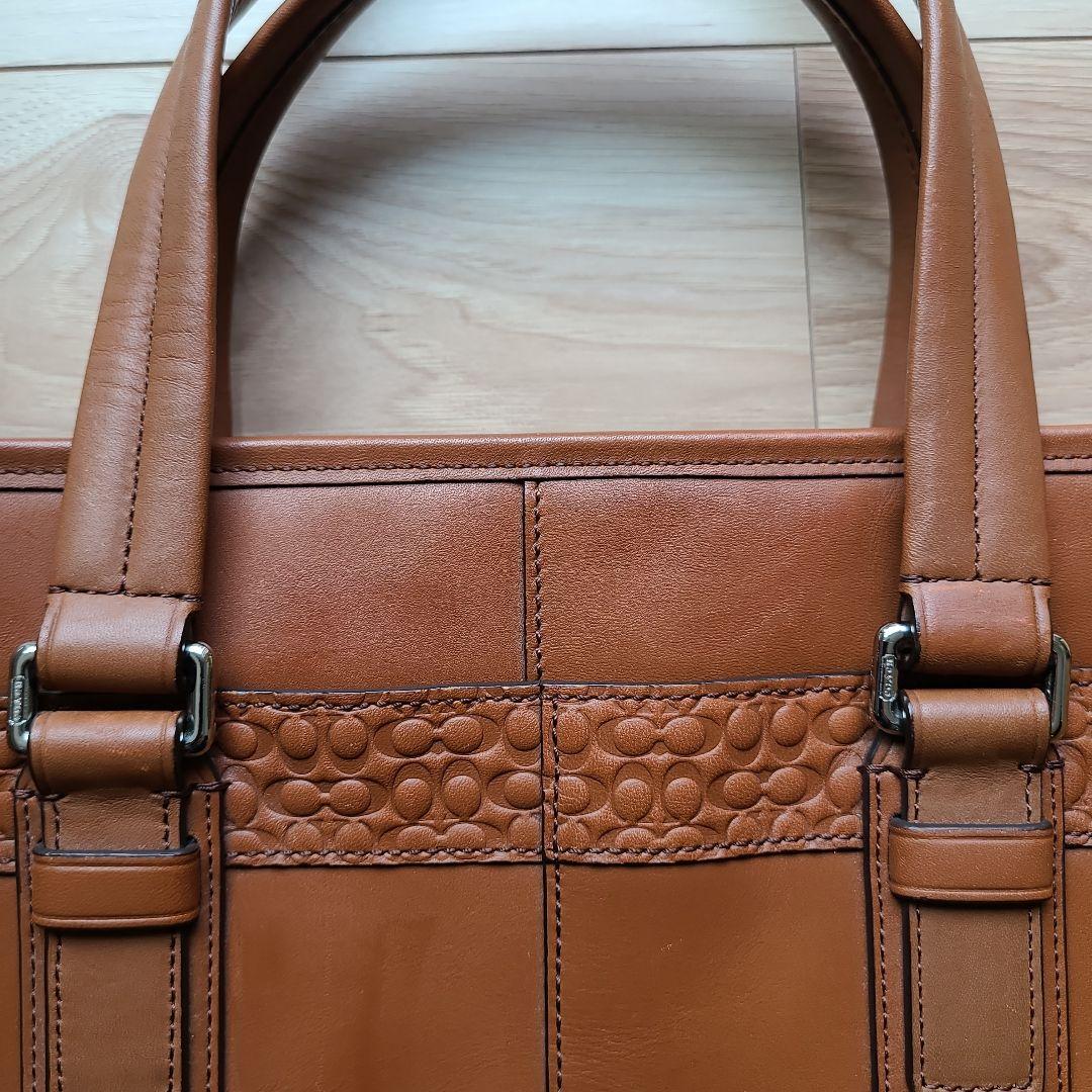 COACHコーチビジネスバック 2wayオールレザーブラウン