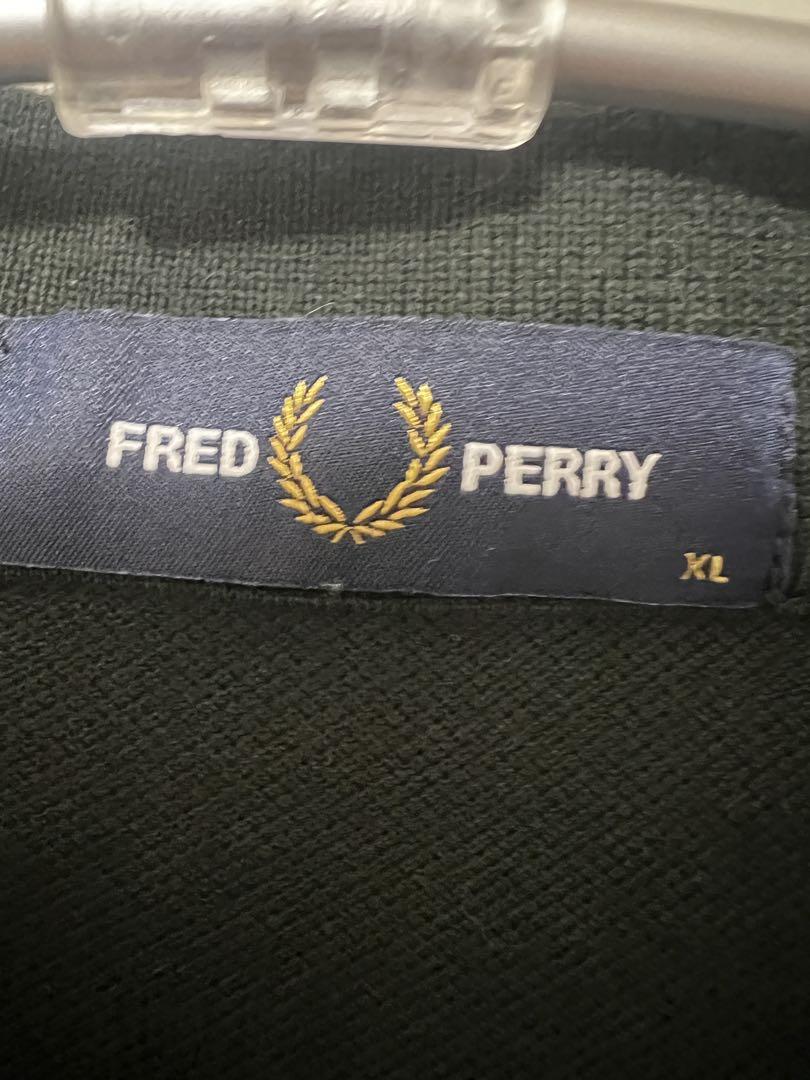 FRED PERRY ダークグリーン　ポロシャツ XL
