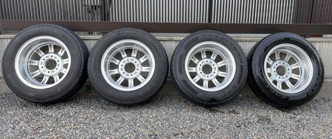 限定値下げ22日まで。希少アルミ　ファブレス　ハイエース　 タイヤホイールセット