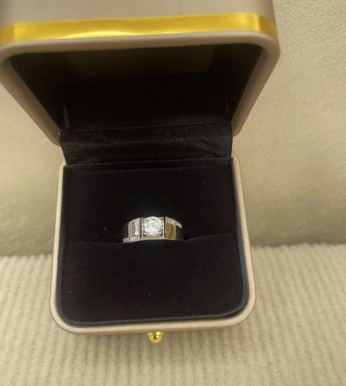 PT950 ダイア指輪 1.0ct リング プラチナ 約19号