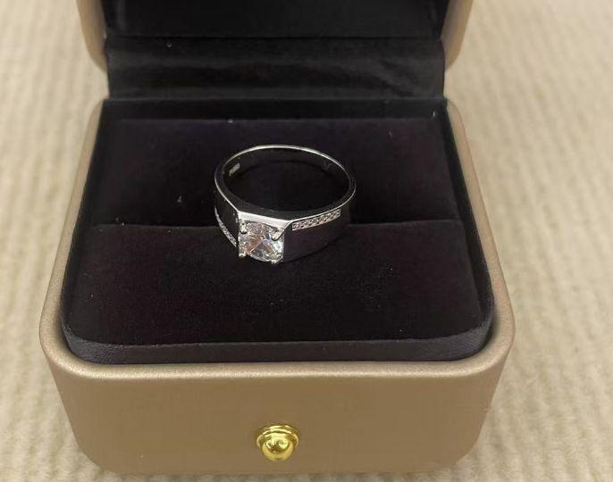 PT950 ダイア指輪 1.0ct リング プラチナ 約19号