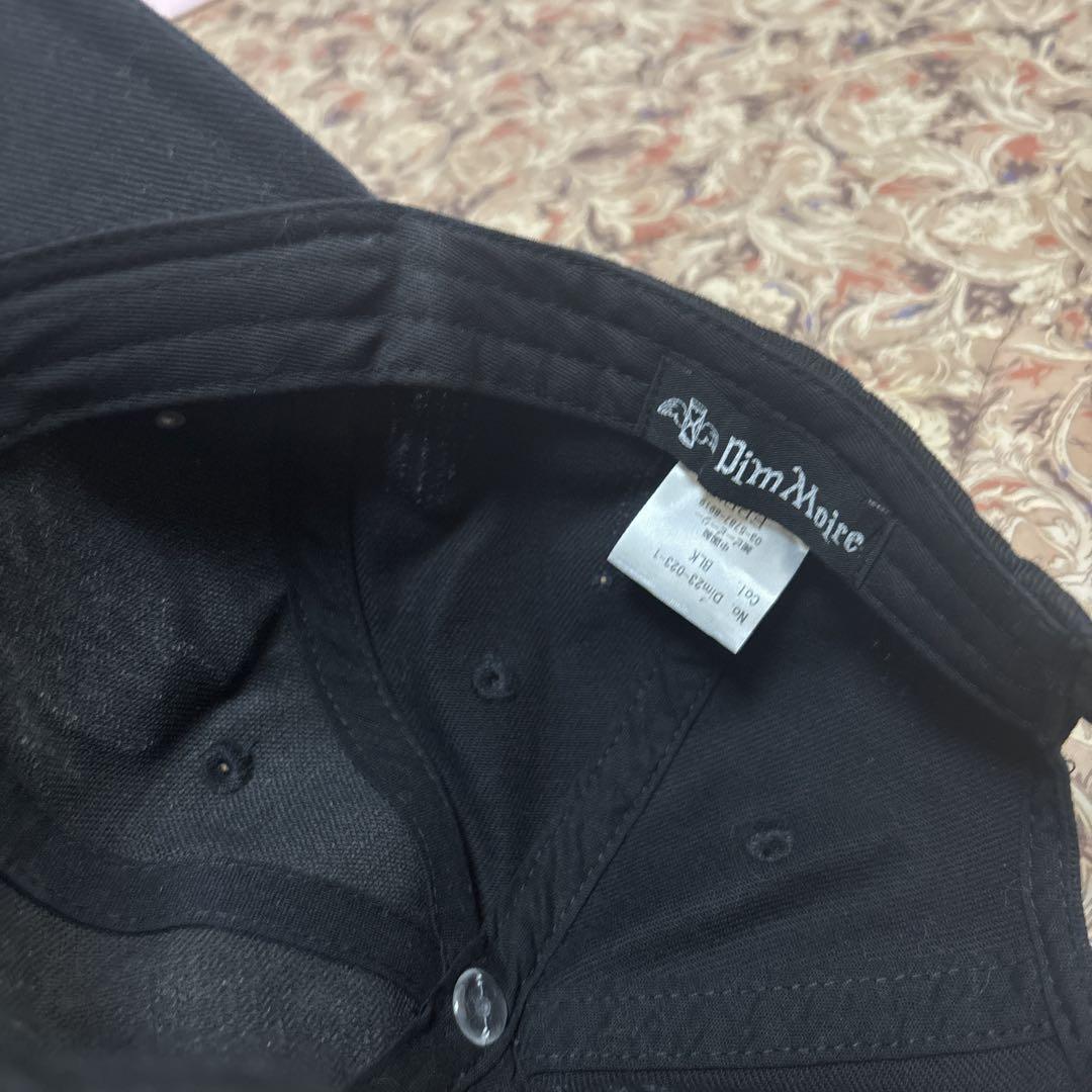 最終値下げ 新品未使用 dimmoire ディムモアール ロゴ刺繍ダメージCAP 最終値下げ⭐︎dimmoire ロゴ刺繍ダメージキャップ