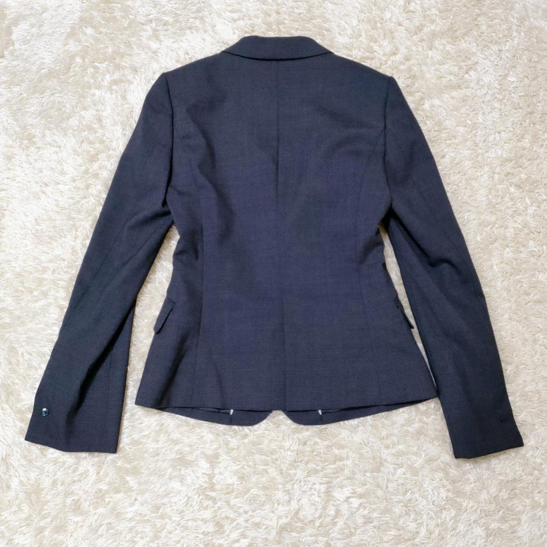 レミュー 2パンツスーツ ストレッチ ウォッシャブル ネイビー グレー Sサイズ