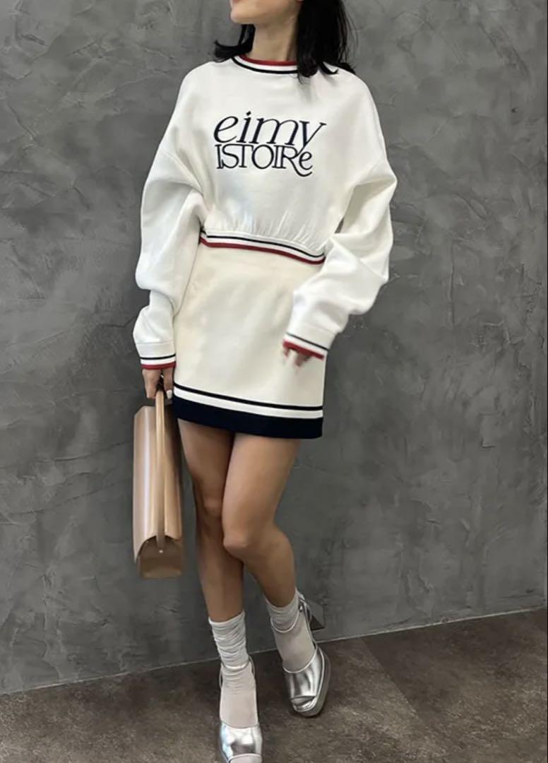 【美品】eimy istoire バイカラーミニスカート
