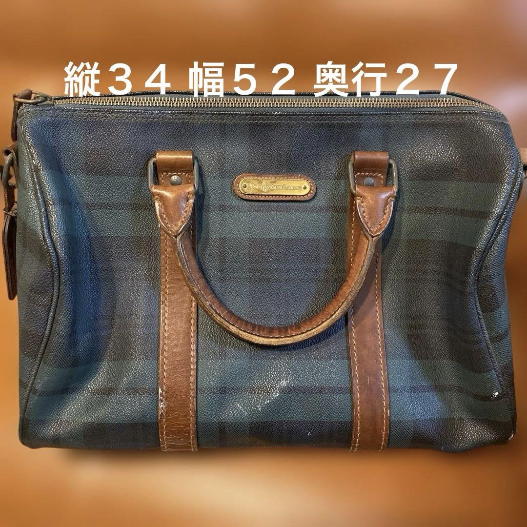 Polo Ralph Lauren　ポロラルフローレン　ボストンバッグ　チェック