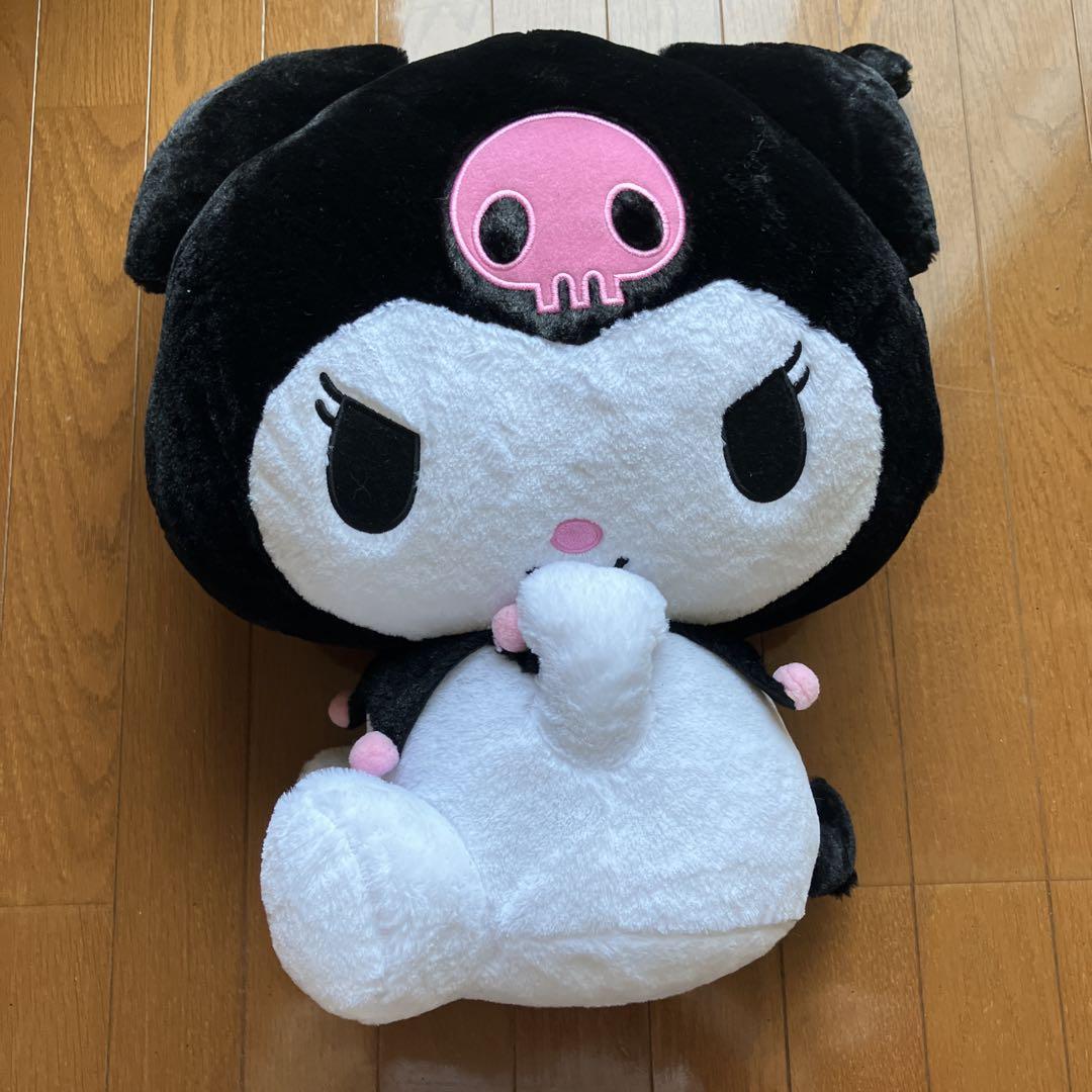 クロミ ぬいぐるみ 大きめ 黒白ピンク　Sanrio
