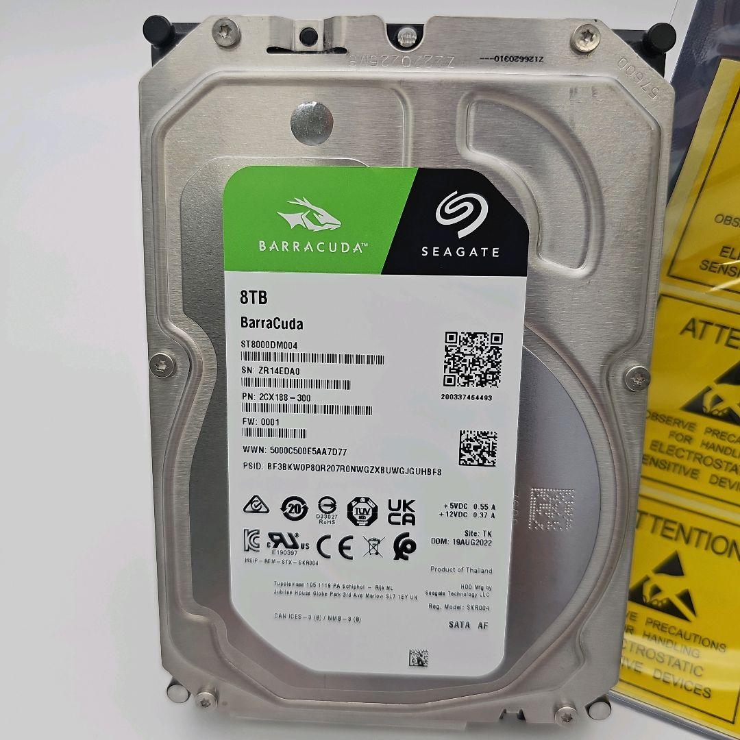 Seagate Barracuda 8TB 内蔵型HDD (電源投入13回) Seagate Barracuda 8TB 内蔵型HDD (電源投入13回)