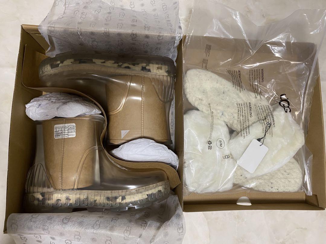 UGG レインブーツ　クリア　新品DRIZLITA CLEAR 25cm