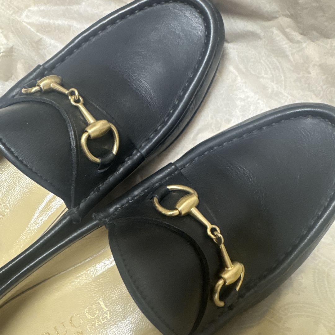 GUCCI ホースビット　ローファー　ブラック　レザー　36.5