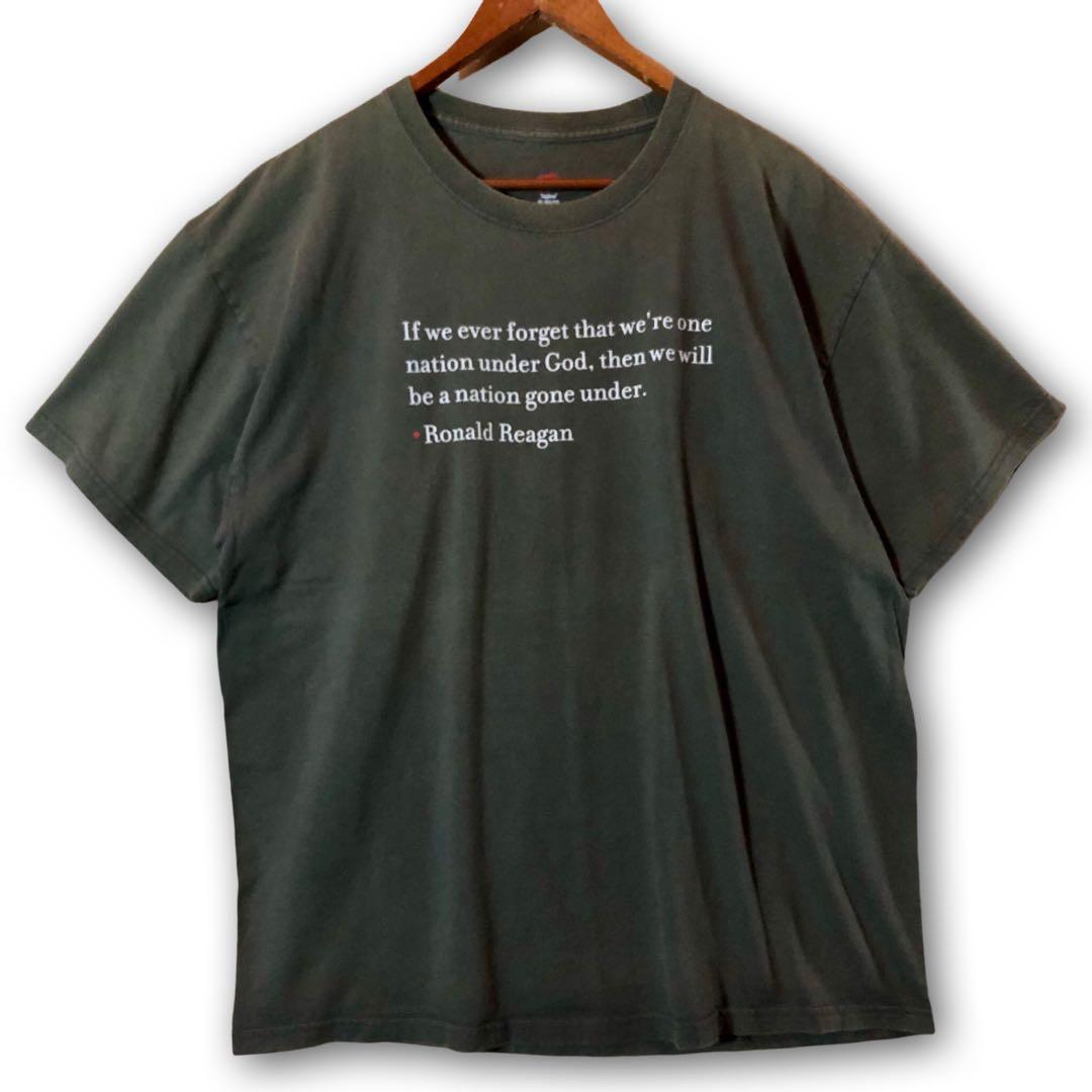 古着 ヘインズ プリント Tシャツ XL グリーン グレー オーバーサイズ 古着 ヘインズ プリント Tシャツ XL グリーン グレー オーバーサイズ