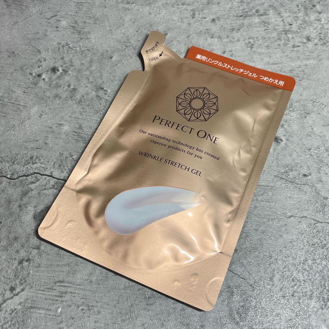 新品未開封　パーフェクトワン　POリンクルストレッチジェルa つめかえ用 薬用リンクルストレッチジェルつめかえ[医薬部外品