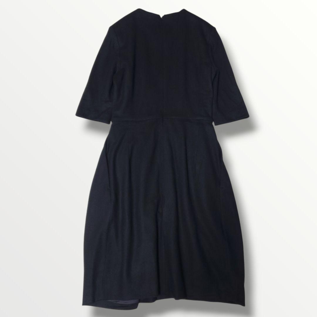 美品 YOKO CHAN ヨーコチャン 毛100% ウール バルーンワンピース