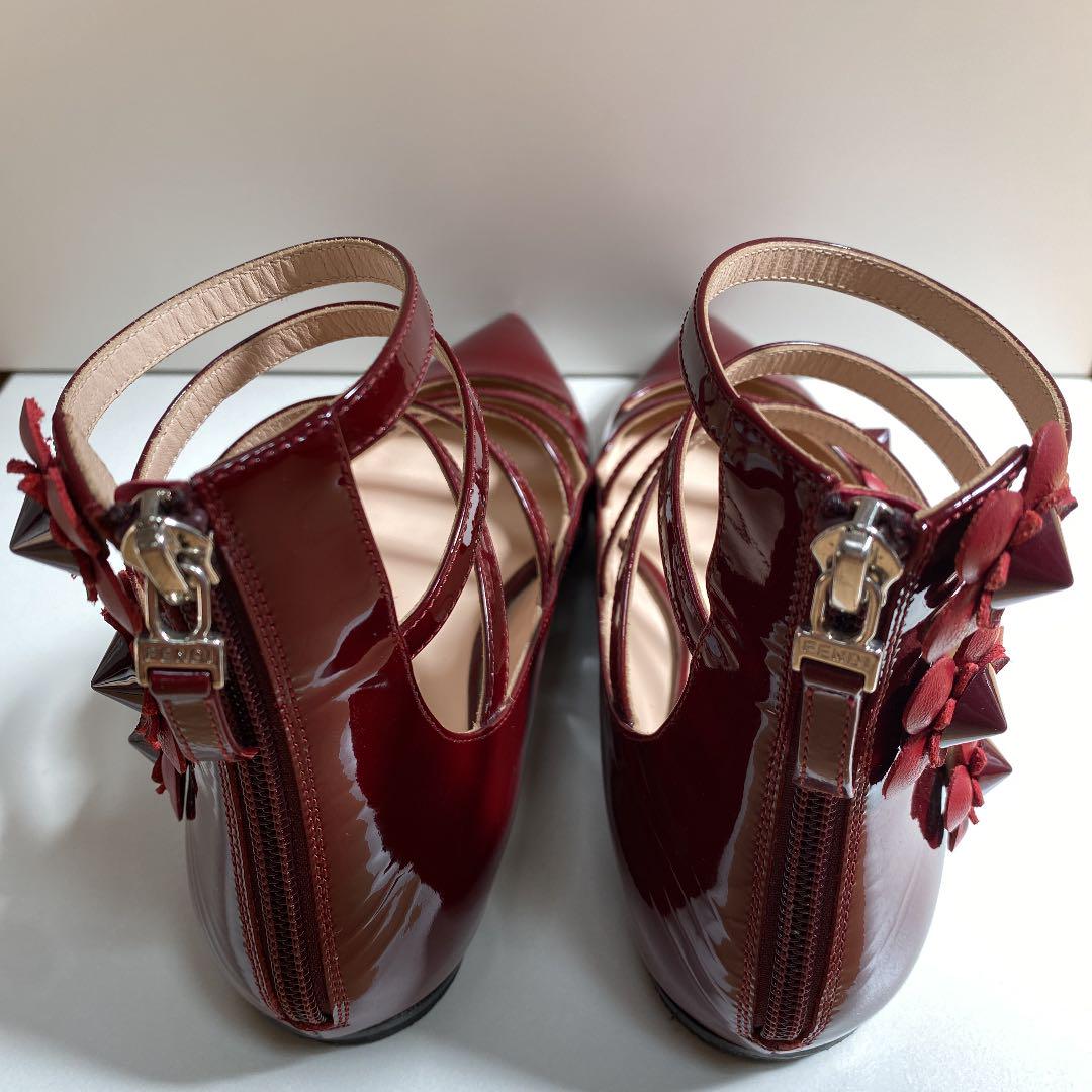 匿名発送☆ FENDI フラワーシリーズ フラットシューズ 36 - メルカリ