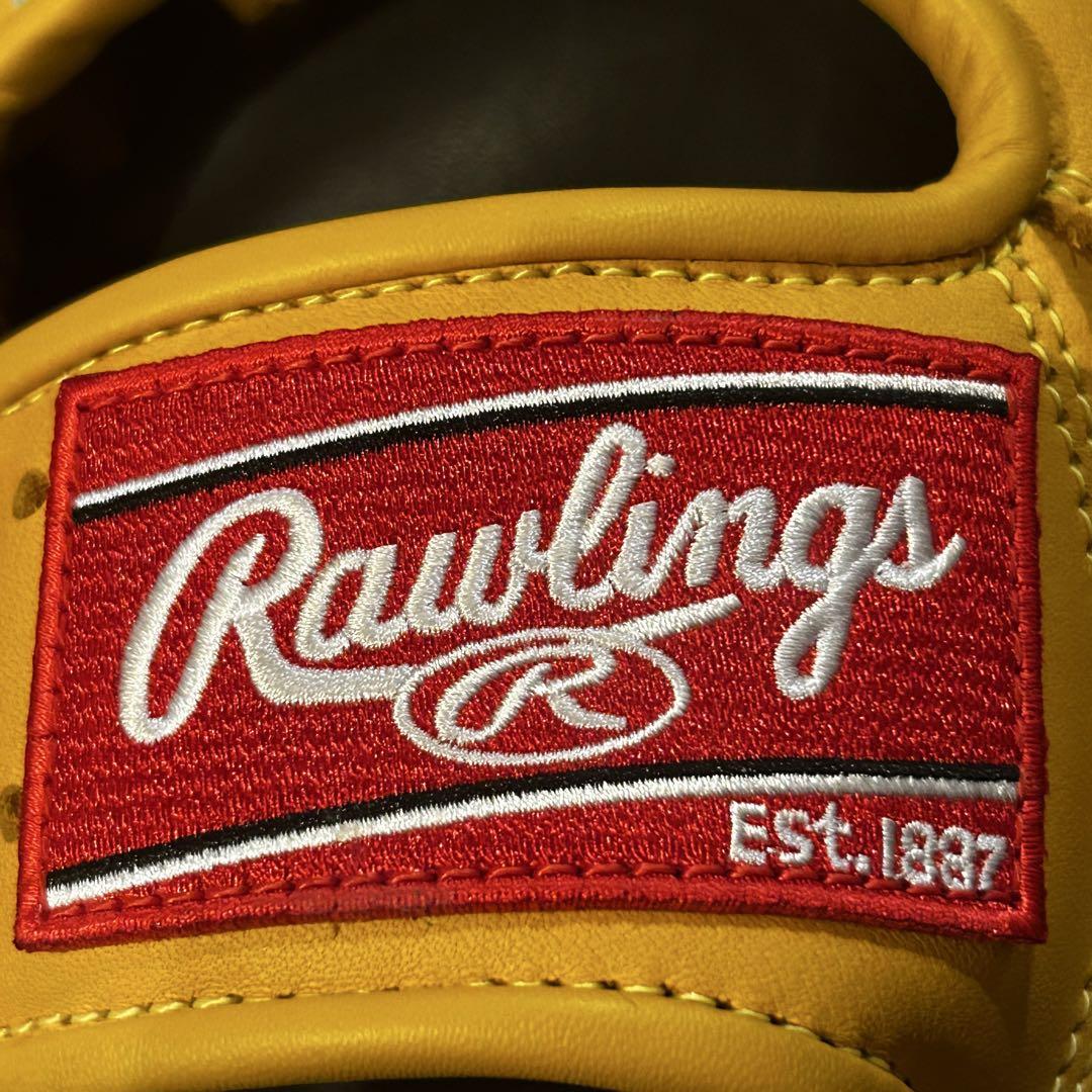 【匿名配送】Rawlings ローリングス 本革 ゴールドタン 軟式グローブ