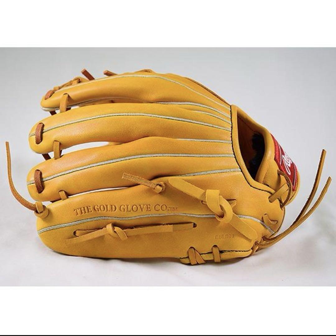 【匿名配送】Rawlings ローリングス 本革 ゴールドタン 軟式グローブ