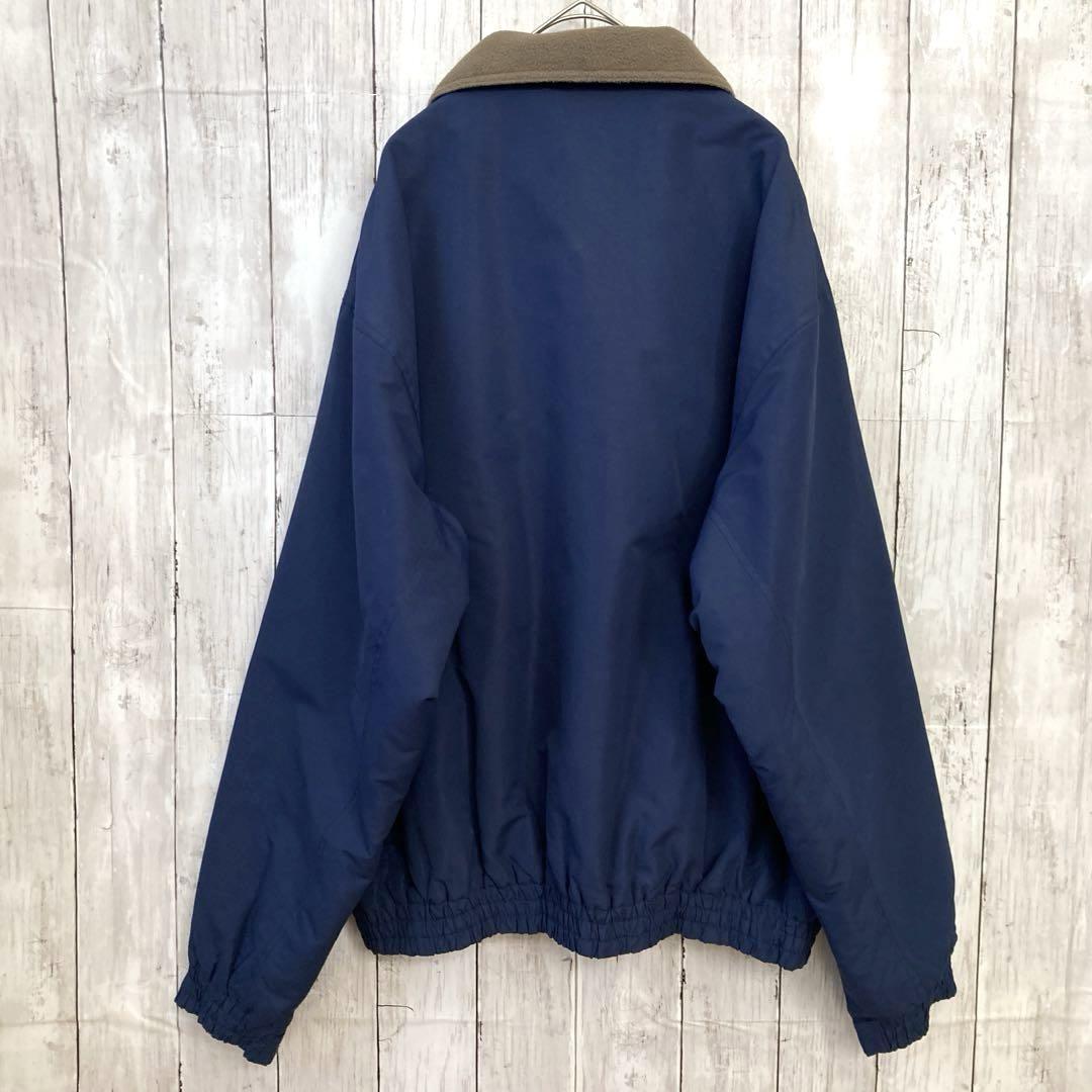 90sヴィンテージ古着CABELA'S 裏フリースジップアップジャケットXL 紺