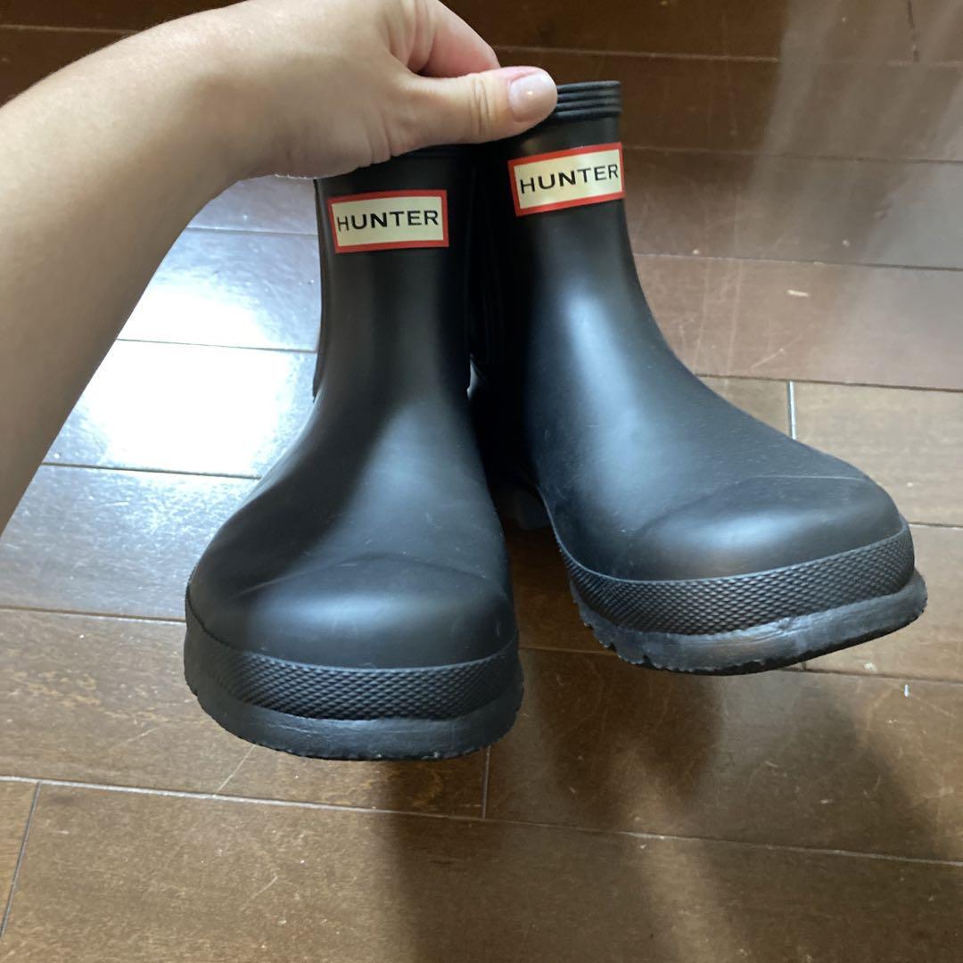 HUNTER 黒　レインブーツ