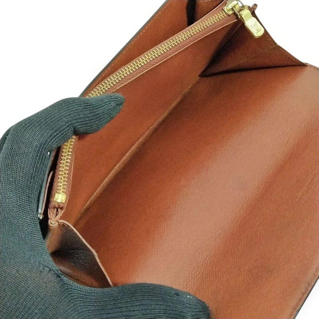 外観美 ルイヴィトン モノグラム ポシェット ポルトモネ クレディ 837