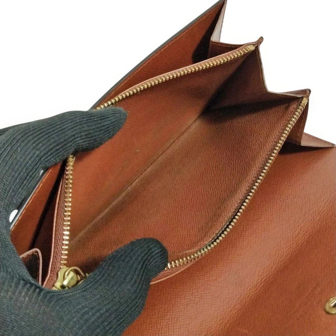 外観美 ルイヴィトン モノグラム ポシェット ポルトモネ クレディ 837