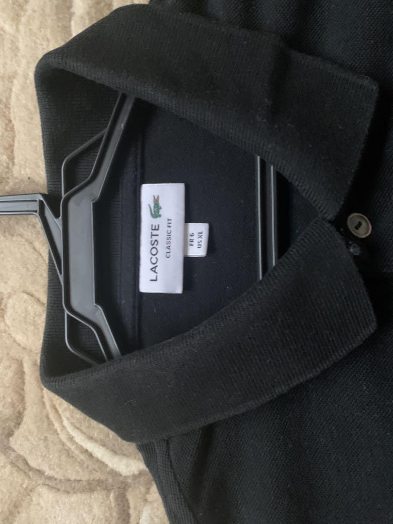 LACOSTE ブラック ポロシャツ XL サイズ6