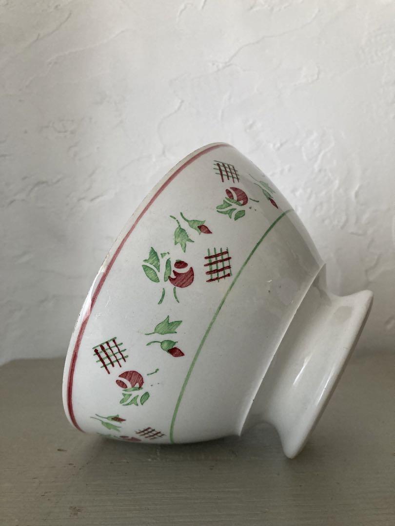 ※美品※フランスアンティーク　さくらんぼのカフェオレボウル　２個セット 美品※フランスアンティーク さくらんぼのカフェオレボウル 2個