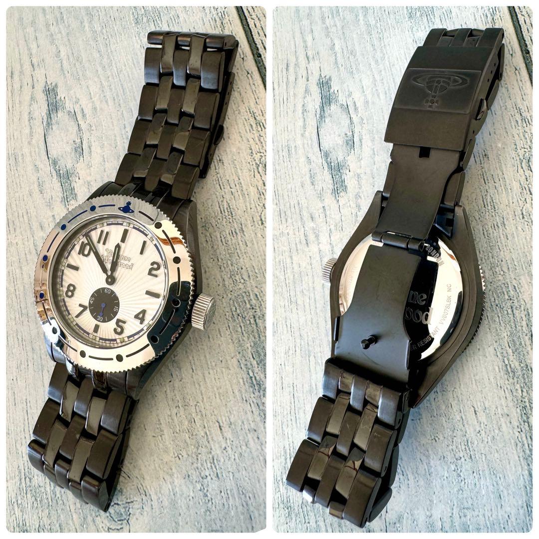 電池交換済】vivienne ヴィヴィアン 腕時計 スモセコ メンズ SS - メルカリ