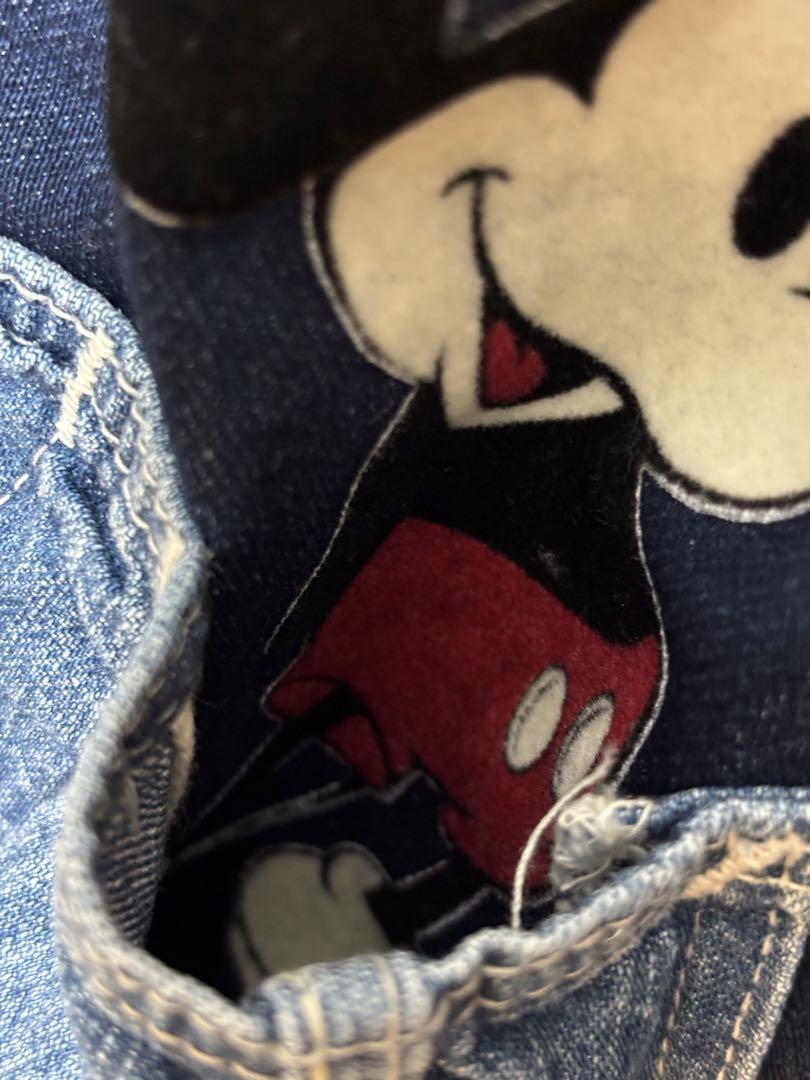 DENIMEDUNGAREE×Disney Mickeyストレッチデニムパンツ