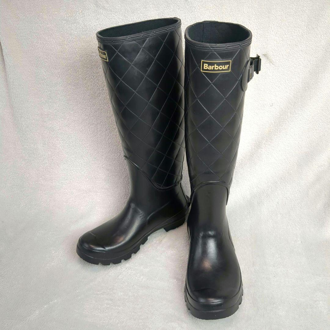 Barbour バブアー レインブーツ ブラック サイズ4