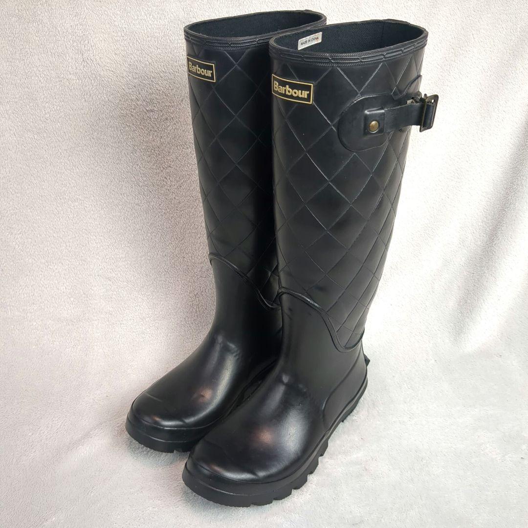 Barbour バブアー レインブーツ ブラック サイズ4