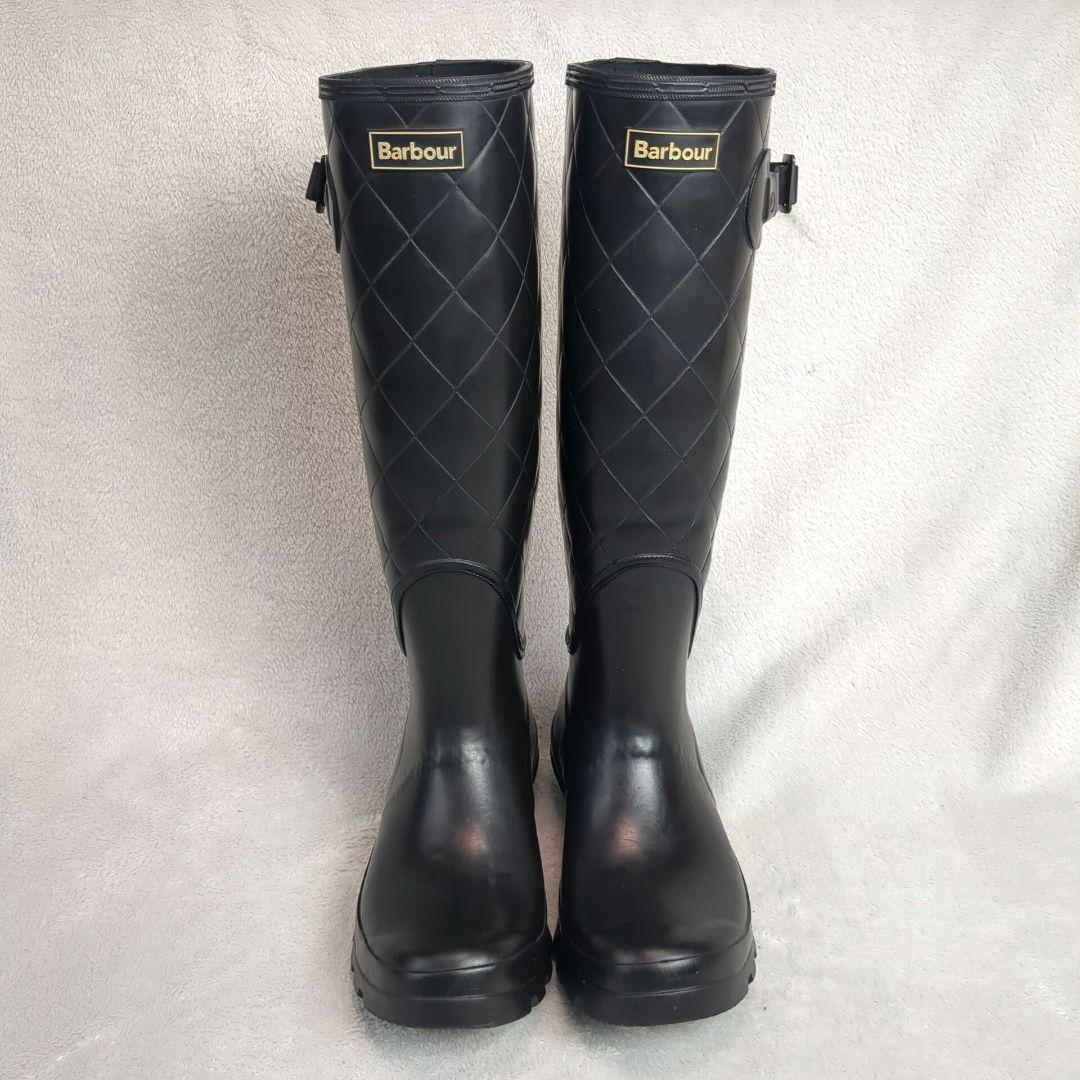 Barbour バブアー レインブーツ ブラック サイズ4