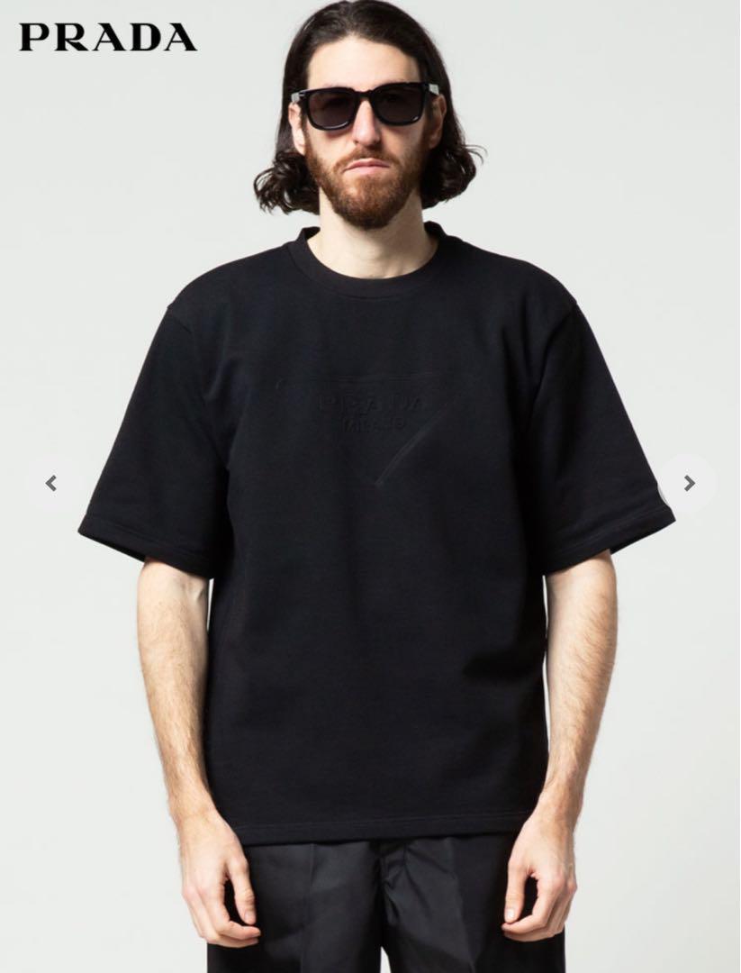 ［美品］PRADA エンボスロゴ　トライアングル　Tシャツ　スウェット　NELO