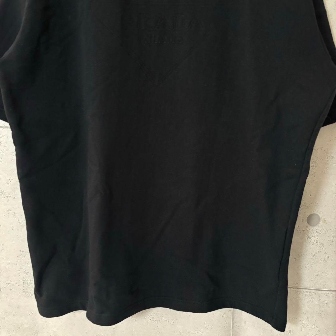 ［美品］PRADA エンボスロゴ　トライアングル　Tシャツ　スウェット　NELO
