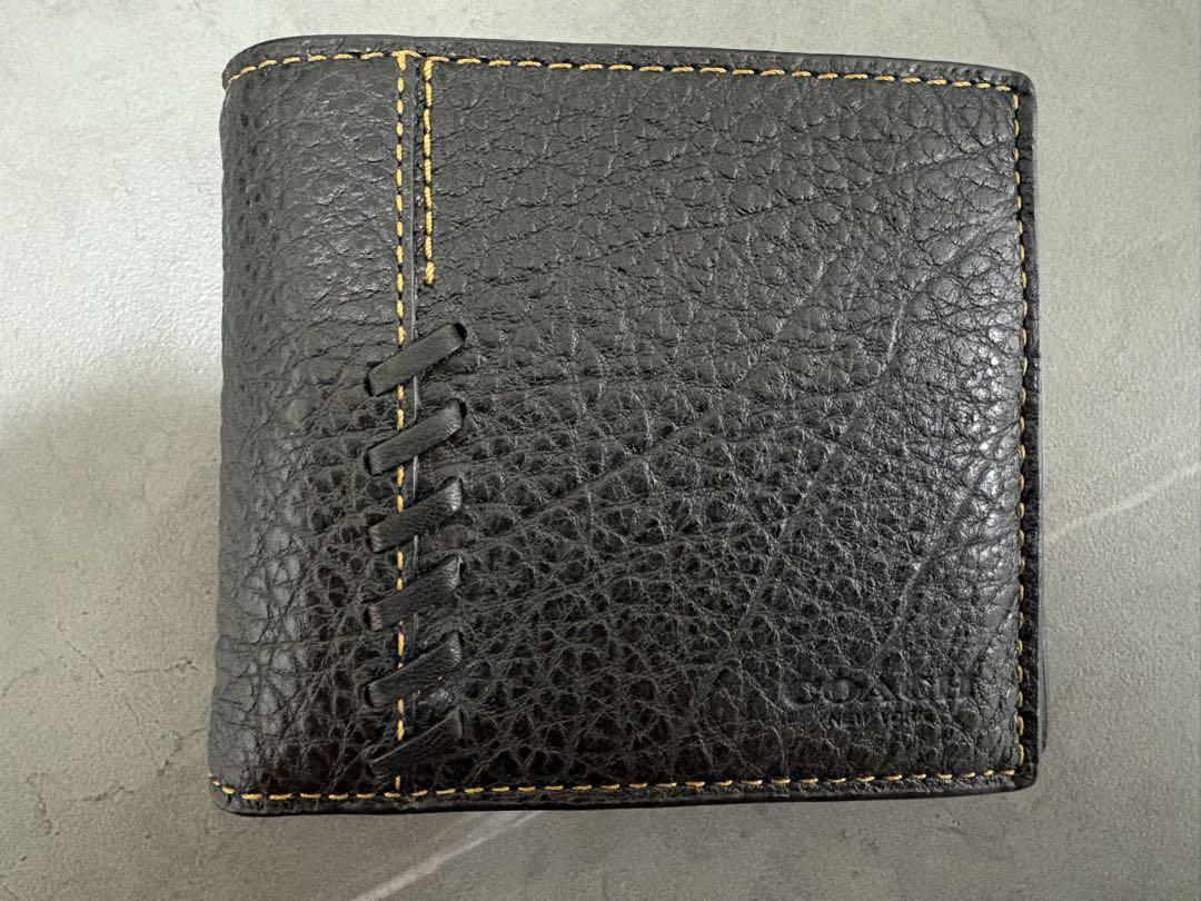 ★COACH★ ブラック 二つ折り財布