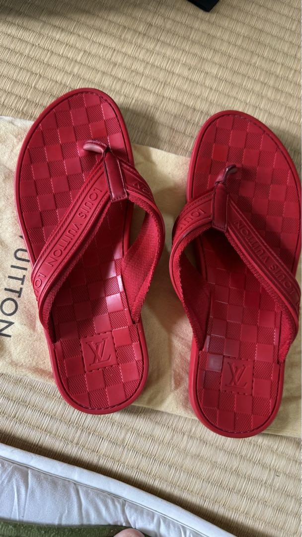 Louis Vuitton レッド ビーチサンダル