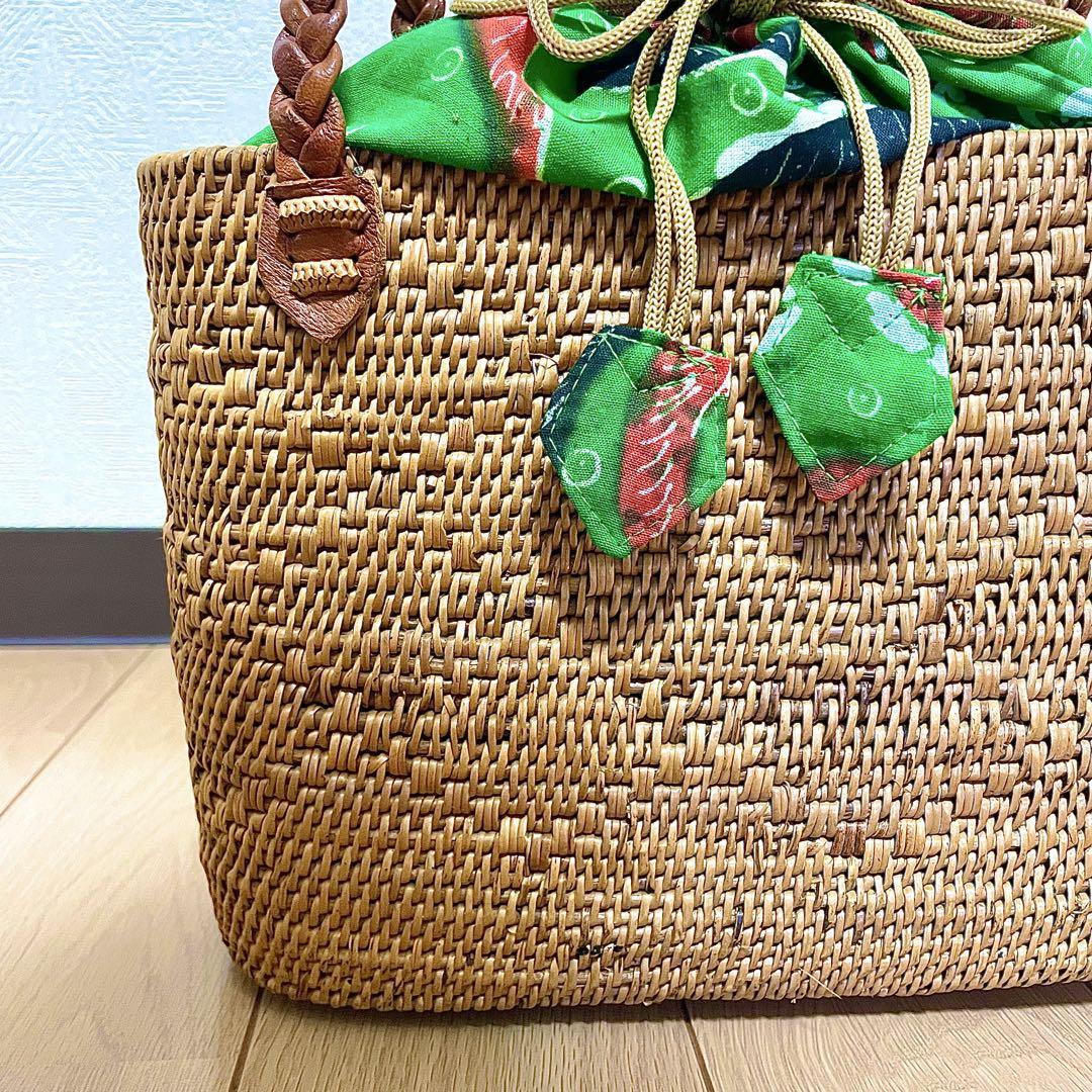バリ島　トゥガナン村のアタバッグ　特大サイズ　ナチュラル1　新品未使用　送料込み アタバッグ 正規品 トゥガナン製 F - メルカリ