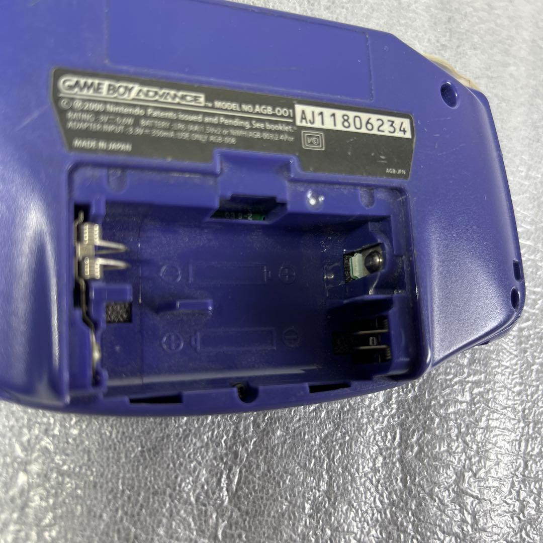 【動作品】ゲームボーイアドバンス　本体バイオレット（AGB-001）動作確認済