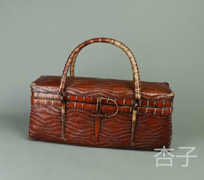 竹編みバッグ 茶道具収納 収納ケース古風