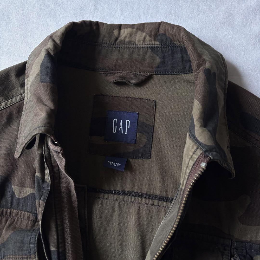 00s OLD GAP マルチポケット パラシュートジャケット 迷彩 ミリタリー