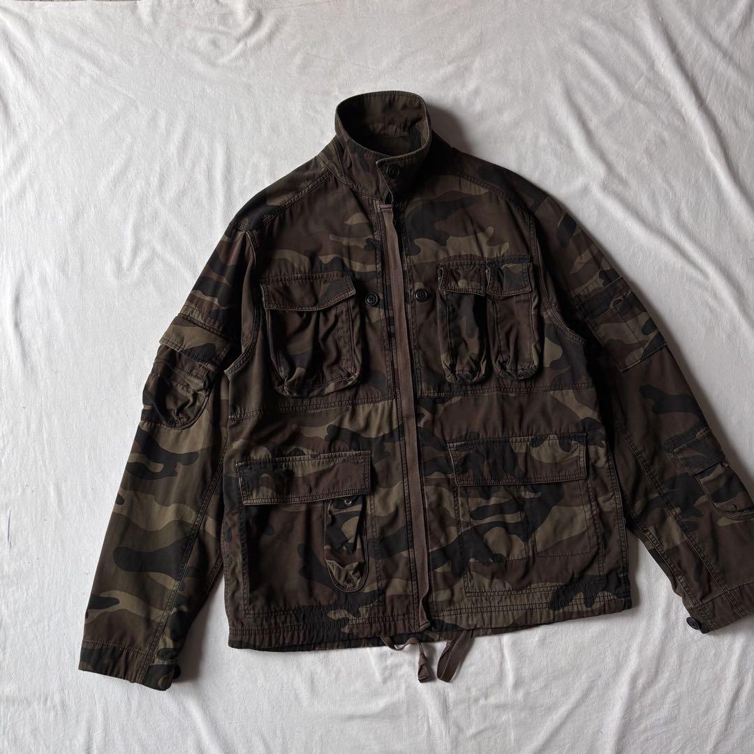 00s OLD GAP マルチポケット パラシュートジャケット 迷彩 ミリタリー