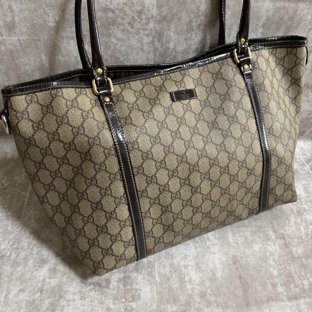 I118 GUCCI グッチ トートバッグ GGスプリーム A4 大容量 PVC I118 GUCCI グッチ トートバッグ GGスプリーム A4 大容量 PVC