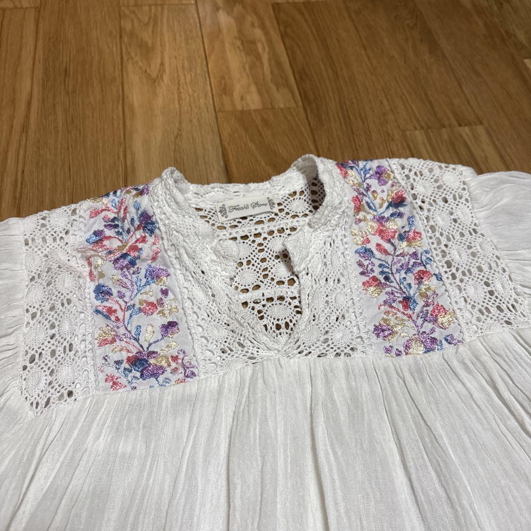 ●美品● メキシコ製 刺繍スモックブラウス ○美品○ メキシコ製 刺繍スモックブラウス - メルカリ