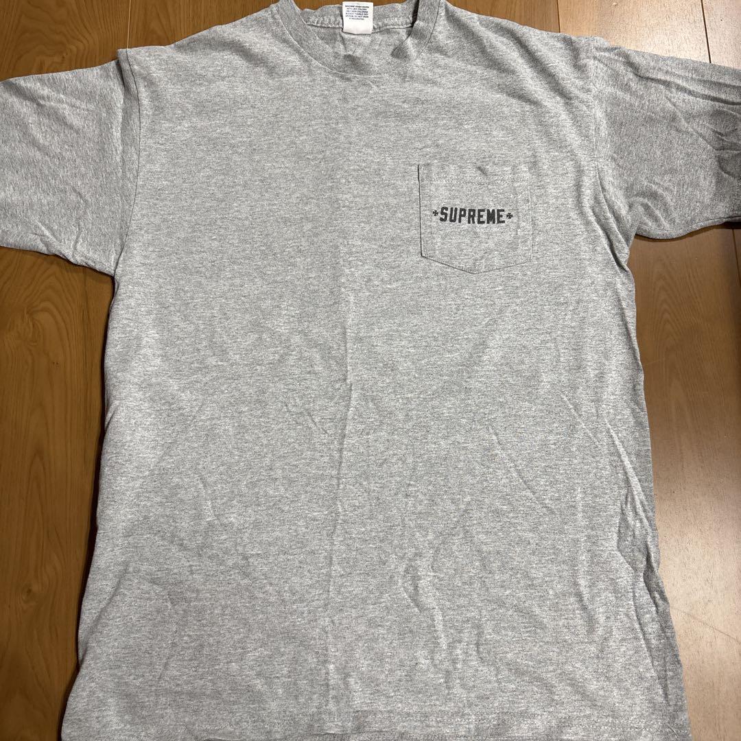 Supreme×independent Tシャツ Lサイズ グレー - メルカリ
