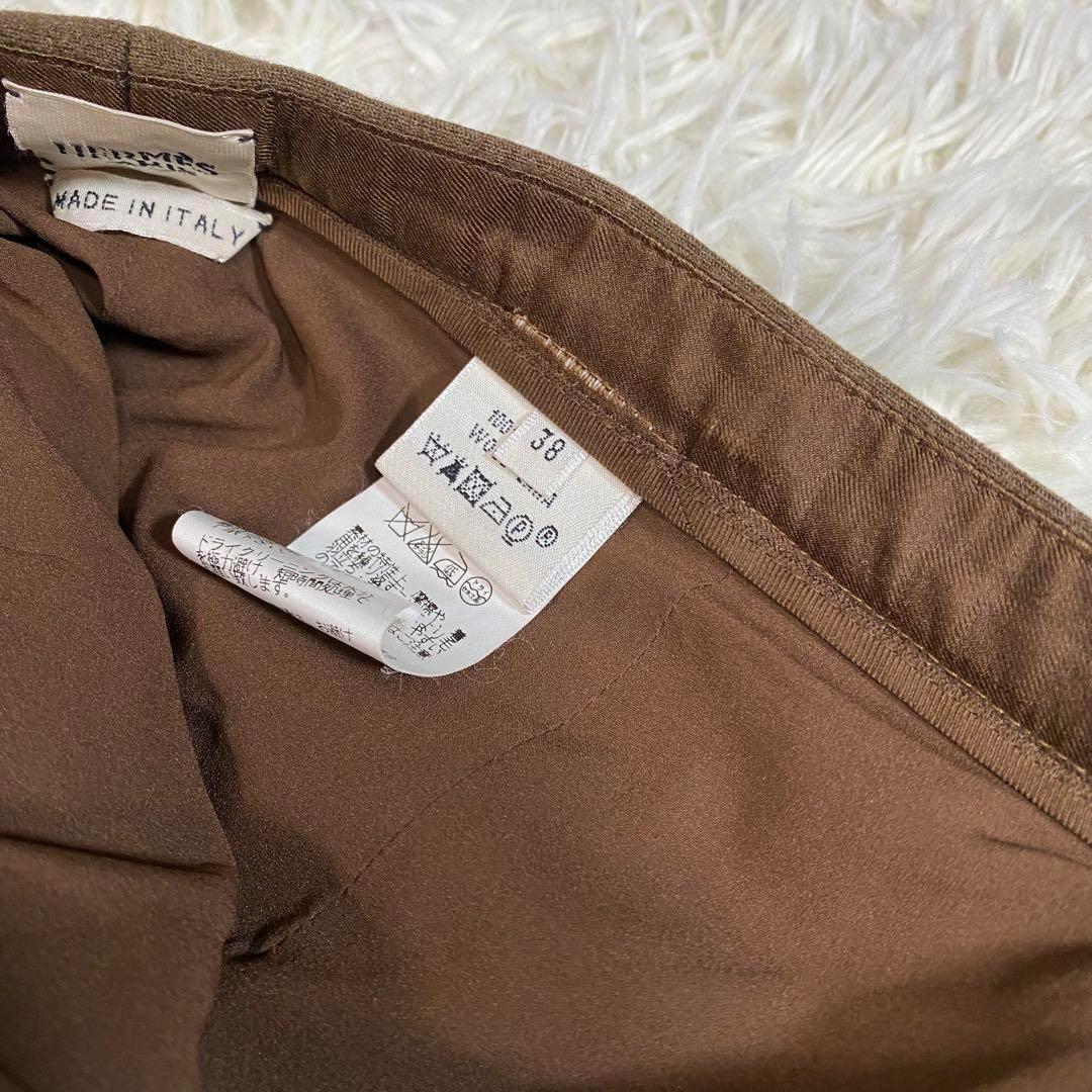 希少　HERMES エルメス　ゴルチエ期　ウール　スラックス　イタリア製