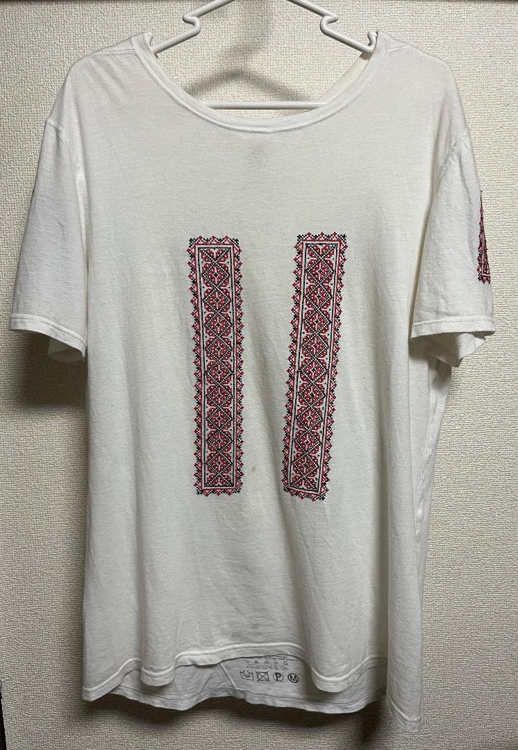 VISVIM 刺繍 Tシャツ embroidery ethnic tribal 売れ筋がひクリスマスプレゼント！